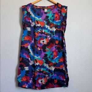 Large Multicolor Silvergate Silky sleeveless dress